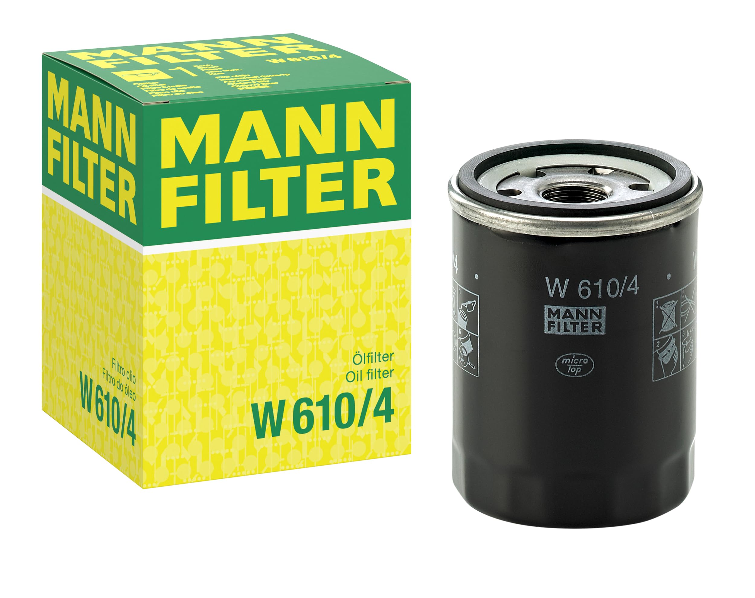MANN-FILTER W 610/4 Oil Filter - for Cars + Transporters