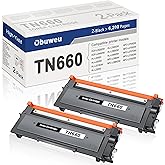 TN660 Toner Cartridge Replacement for Brother TN-660 TN630 High Yield to use with HL-L2300D HL-L2380DW HL-L2320D DCP-L2540DW HL-L2340DW HL-L2360DW MFC-L2720DW Printer (2 Black)
