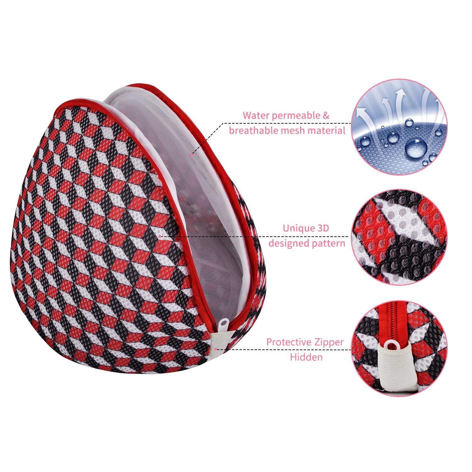 Large Size Bra Wash Bags, Dalykate Mesh Big Bra Laundry Bags with Premium Zipper, Clothing Washing Bags for Bras Lingerie, Laundry,Stocking, Underwear and Delicates Set of 2 for Women