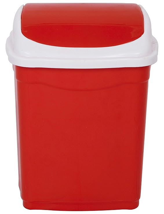 Buy Aristo Square Plastic Garbage Trash Bucket Dustbin with Swing Lid