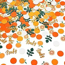 Uniwish Orange Banner For Baby Shower - Burlap Garland, Orange Clementine Theme Party Decor