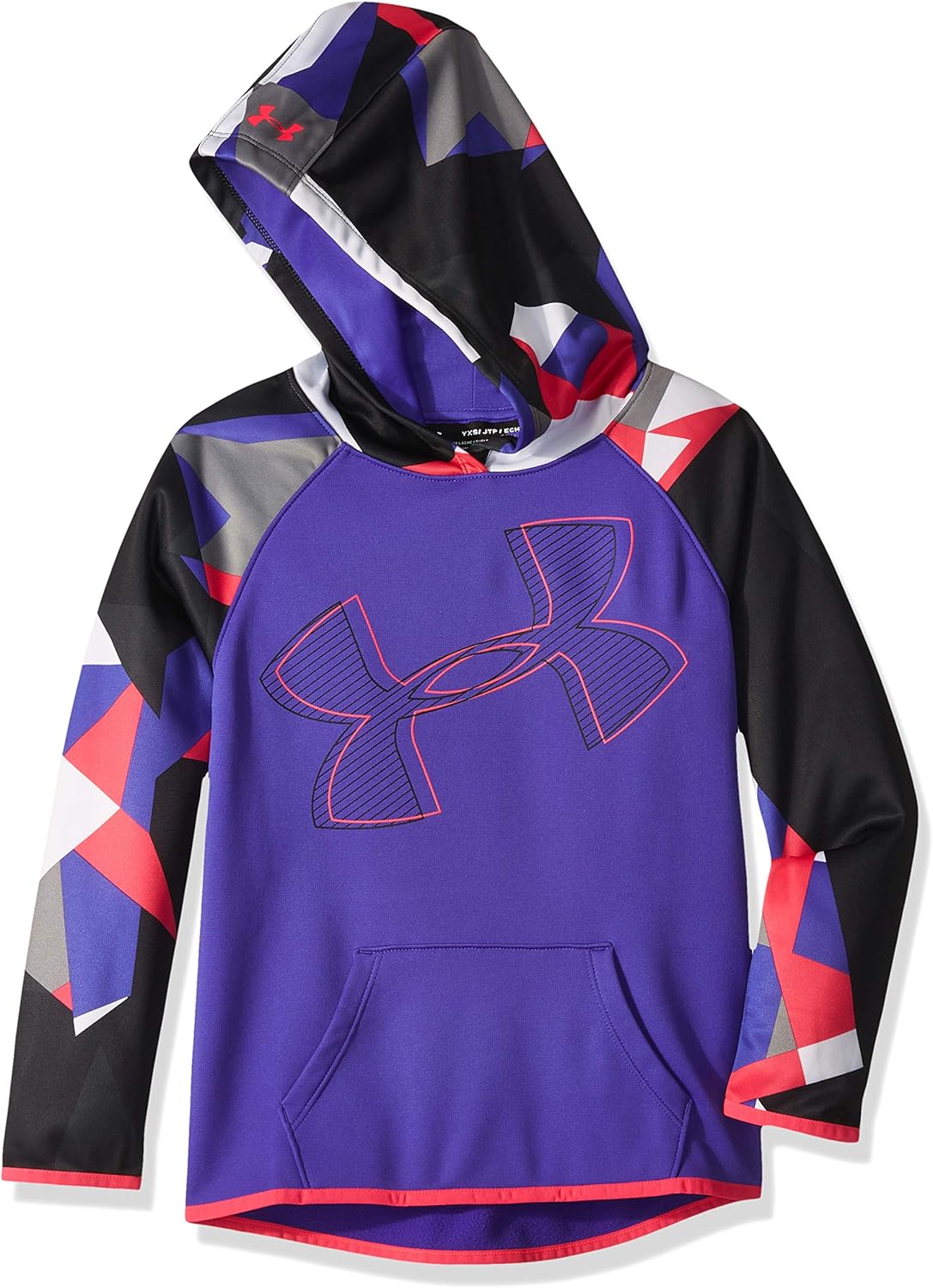 Under Armour Girls Fleece Hoodie Printed Logo: Clothing