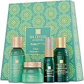 Spa Ceylon ForestVeda Calming Discovery Set – Wellness Spa Set, Pampering Trial Set, Relaxing Gift with Travel Size Body Lotion, Shower Gel, Body Cream & Pillow Mist, 4-Piece Set