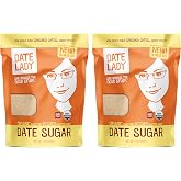 Date Sugar, Organic Sugar Substitute for Baking, 2 Pack, 1 lb – Date Lady | Made From 100% Organic Whole Dates; Vegan, Paleo,