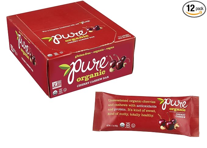Pure Organic bar Cherry cashew - 12 ct (854210001032)