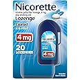 Nicorette 4 mg Coated Nicotine Lozenges to Help Quit Smoking - Ice Mint Flavored Stop Smoking Aid, 20 Count