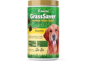 NaturVet – GrassSaver Supplement for Dogs – Healthy Supplement to Help Rid Your Lawn of Yellow Spots – Synergistic Combination of B-Complex Vitamins & Amino Acids – 240 Soft Chews