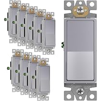 ENERLITES Decorator Paddle Light Switch - Rose Gold, Single/3-Way, 15A, UL Listed