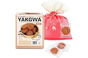 KINIKORA Mini Yakgwa (16.2oz, 460g) - Korean Traditional Rice Syrup-Glazed Fried Dough Individual Cookies