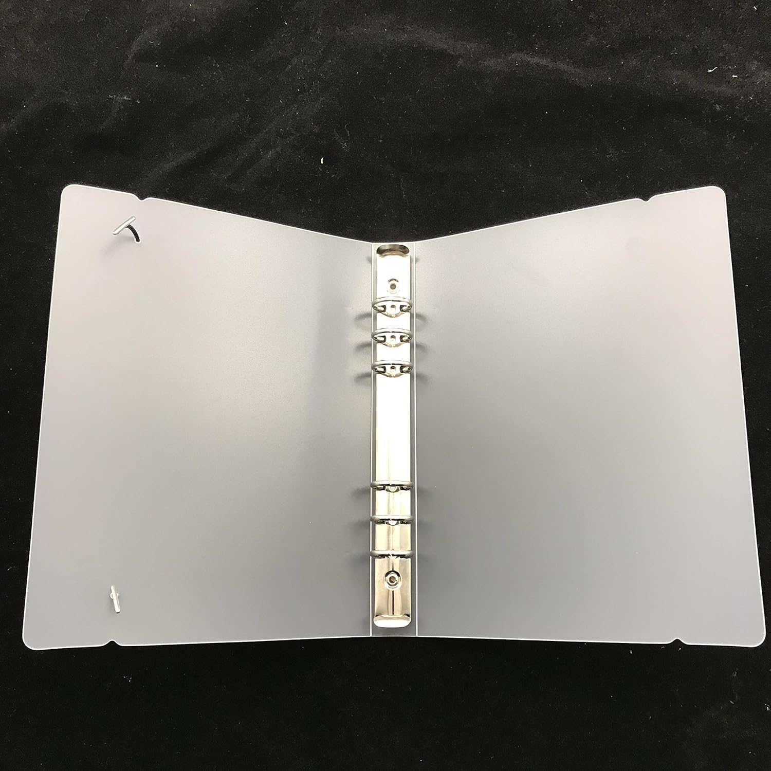 10pcs PVC Plastic Clear Color A6 Size Zippered Binder Pockets for 6Ring Notebook Binder,Q2401