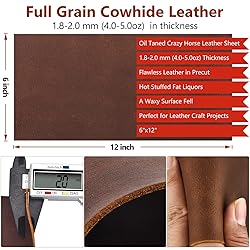 Genuine Leather Tooling Sheets 1.8-2.0MM Thick Full