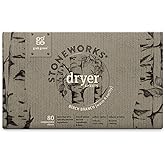 Grab Green, Stoneworks, Dryer Sheets, 80 Compostable Sheets (Birch Branch)