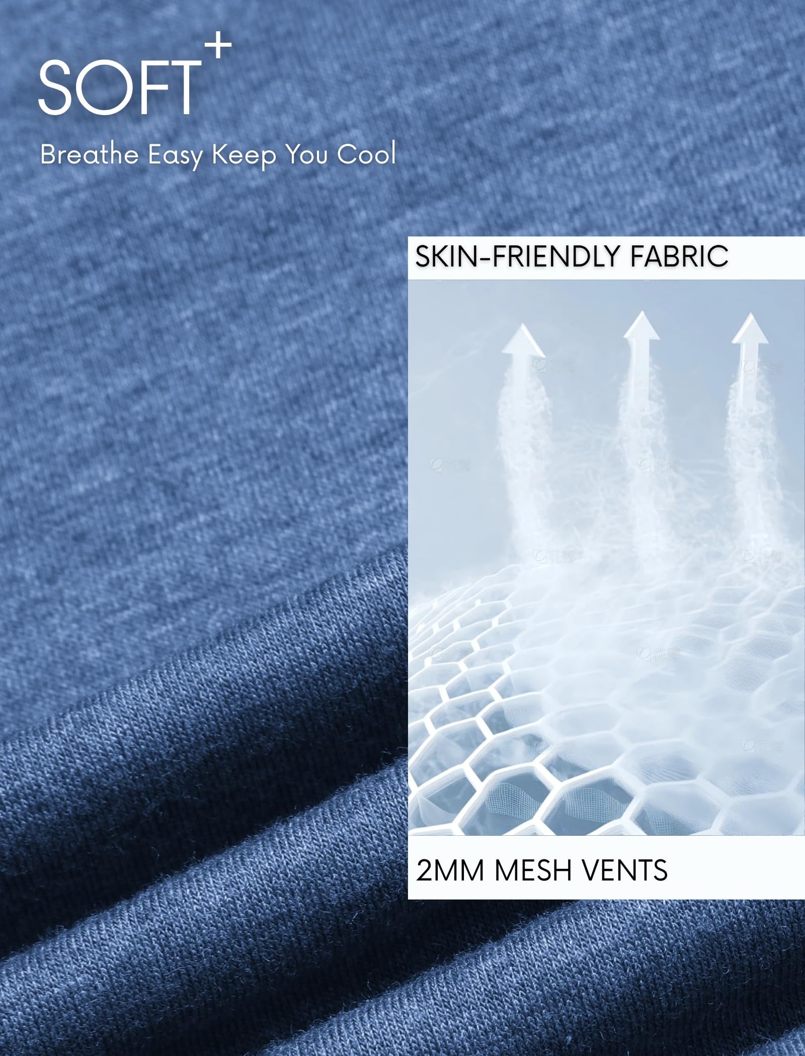 PINSPARK Lightweight Hoodies for Men Long Sleeve Pullover Hoodie for Golf Gym Workout Athletic Sweatshirt Navy