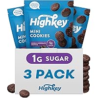 HighKey Low Carb Keto Brownie Bites - Keto Snack Low Carb Snack Sugar Free Chocolate Protein Cookies Sugar Free Snacks Gluten