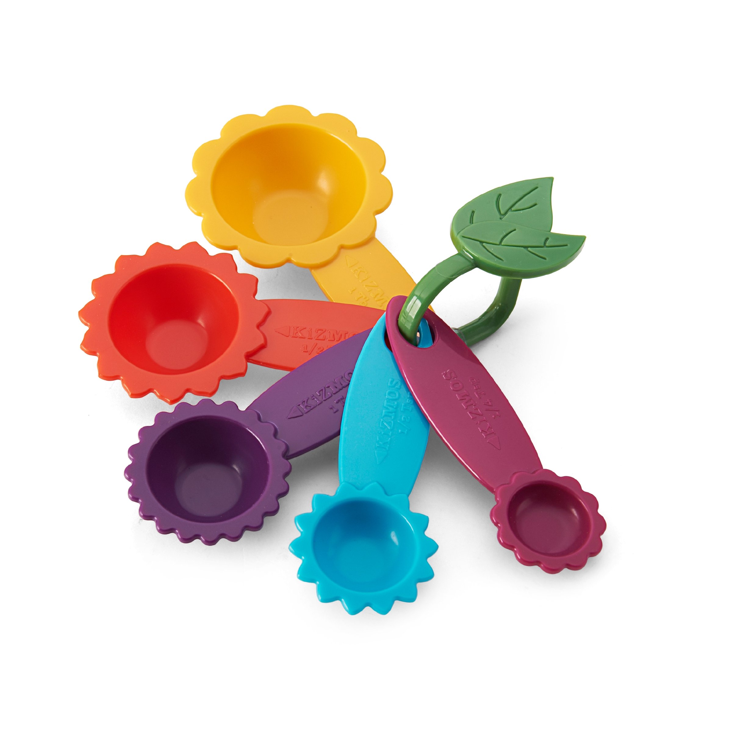 Kitchen Craft 5112238 Kizmos Flora Measuring Spoons, Set of Five, Carded, Assorted