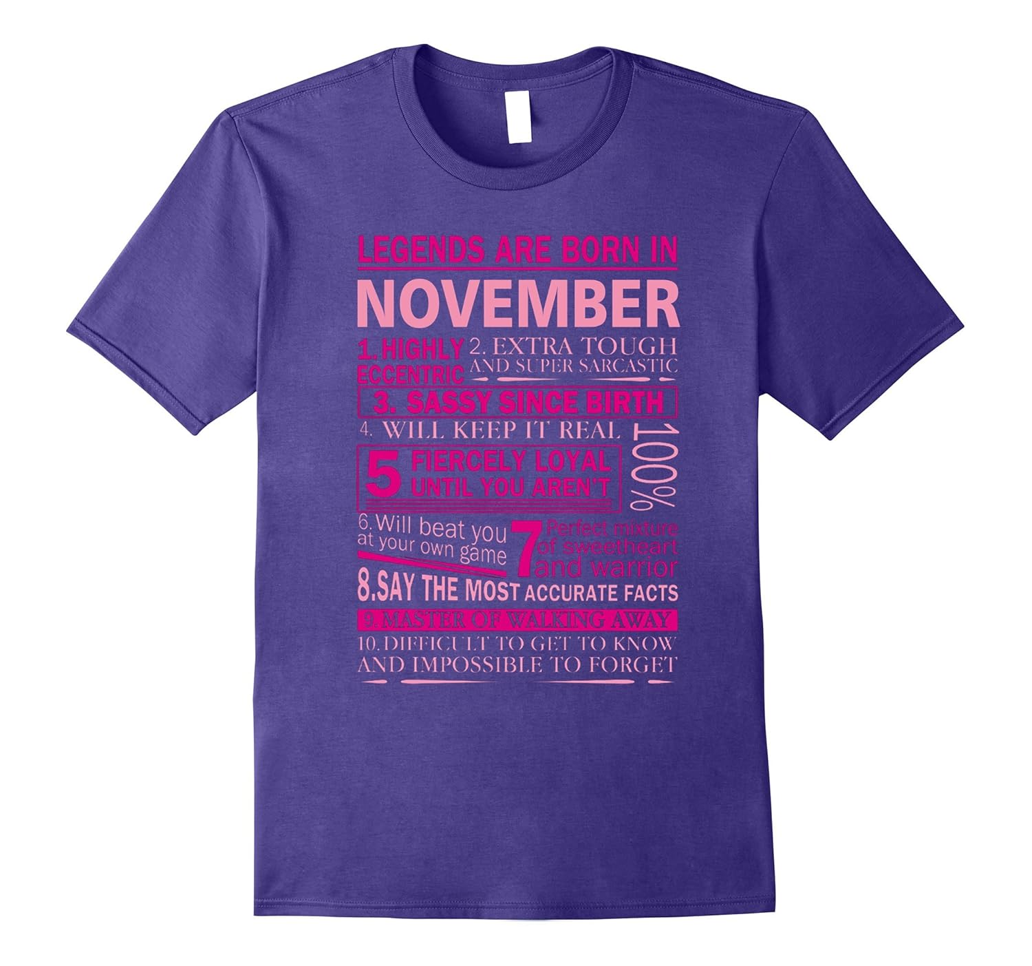 Legends Are Born In November Highly Eccentric Shirt-ANZ