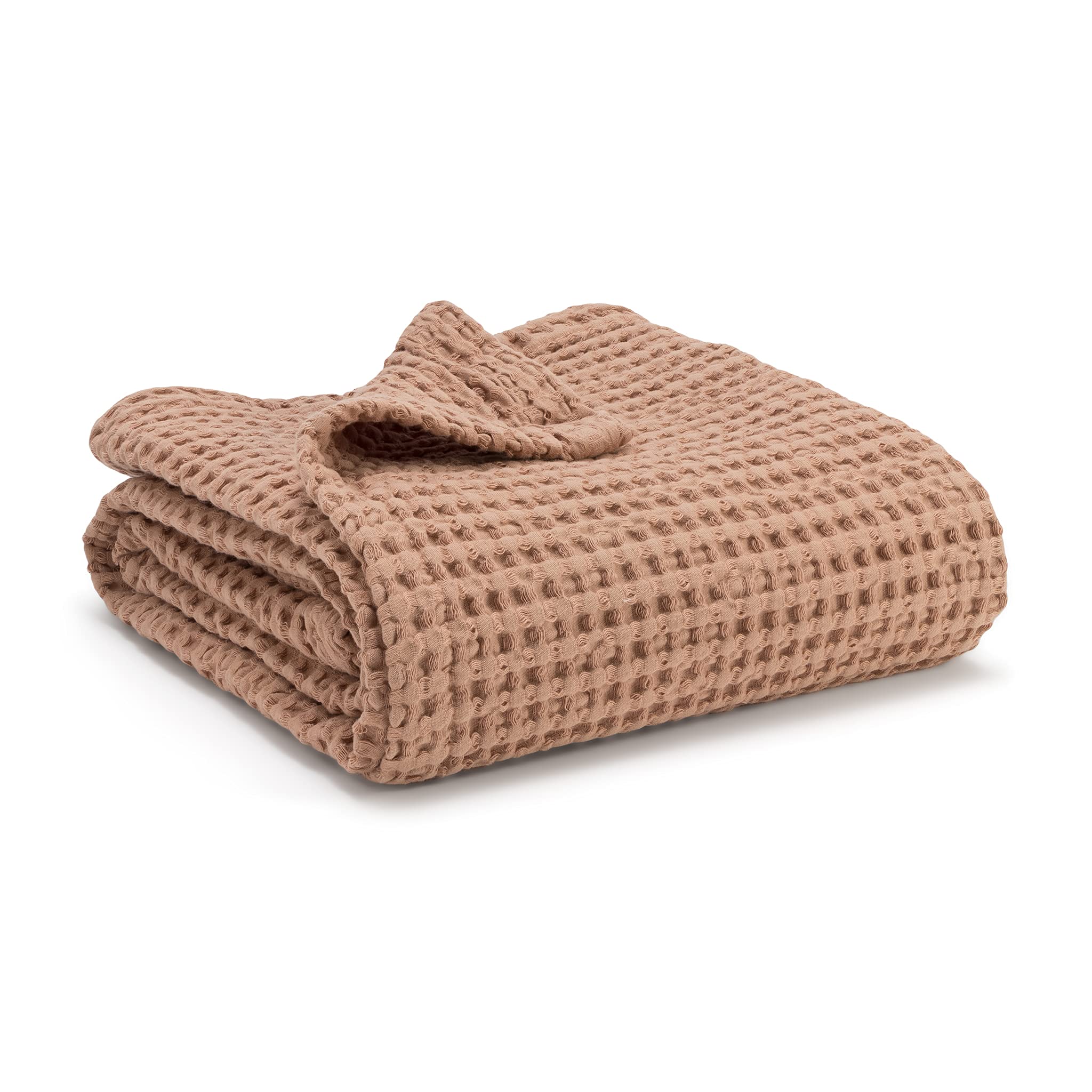 Simka Rose Waffle Baby Blanket Cotton Soft Breathable Swaddle for Nursery, Stroller & Crib Blanket - Receiving Blankets for Boys & Girls, Toddlers- Machine Washable
