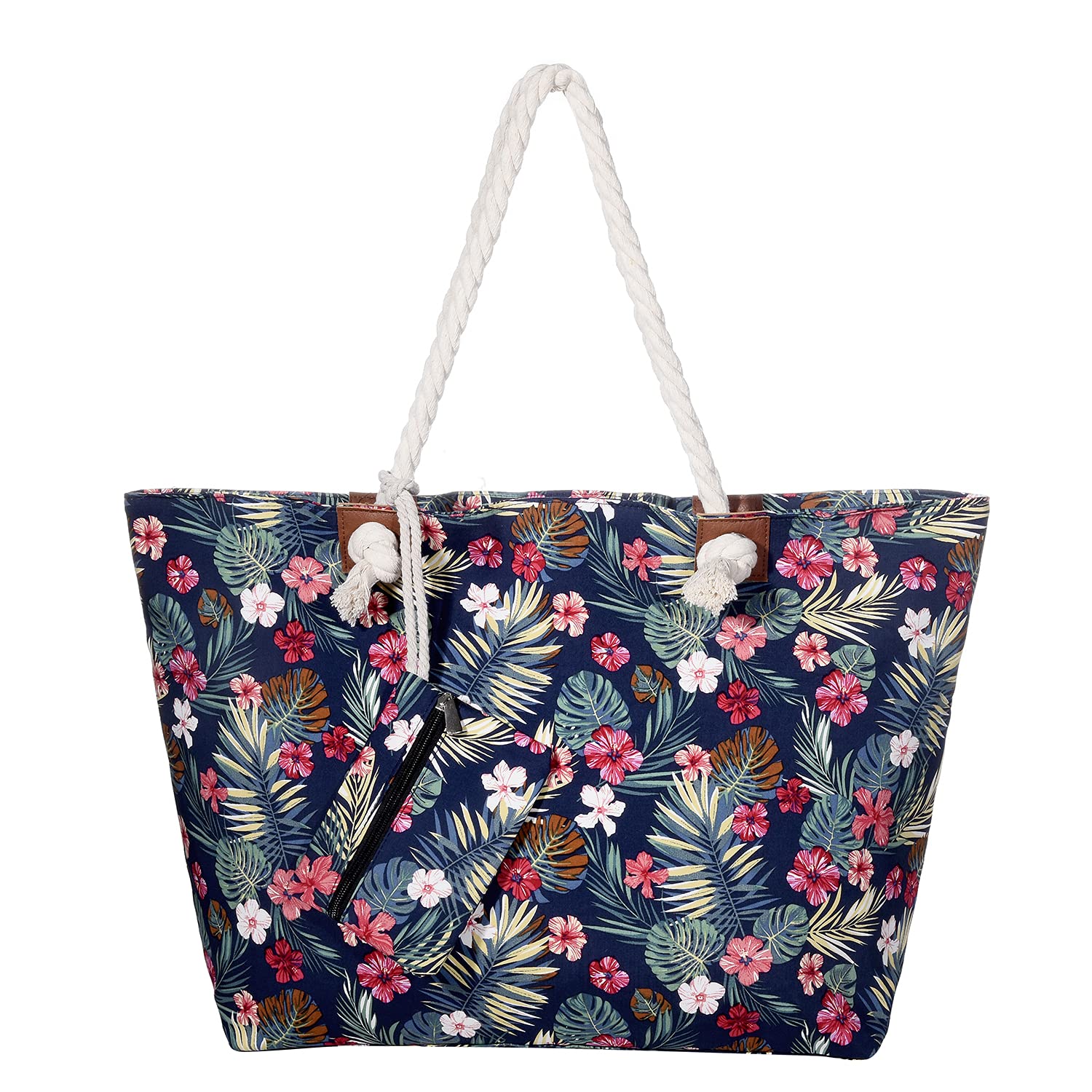 MASADA Large beach bag water resistant with zip South Seas Dream