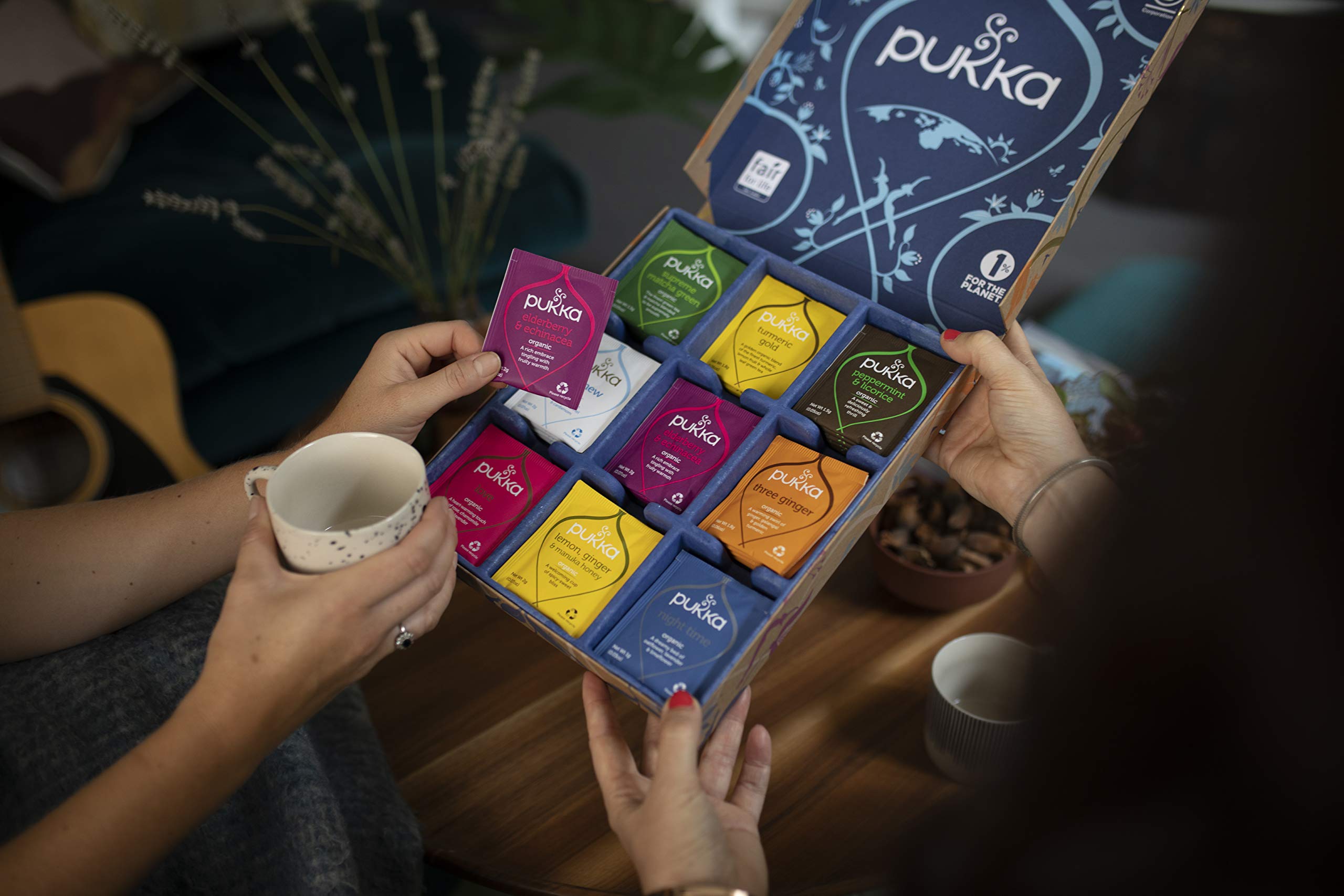 Pukka Tea Selection Box, Collection of Organic Herbal Teas (1 Box, 45