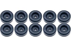 AUTOMOTIVE AUTHORITY LLC 10 Rubber Bumpers for Trailer Ramp Door Truck 2.5" Round Replacement Cargo Stop (10)