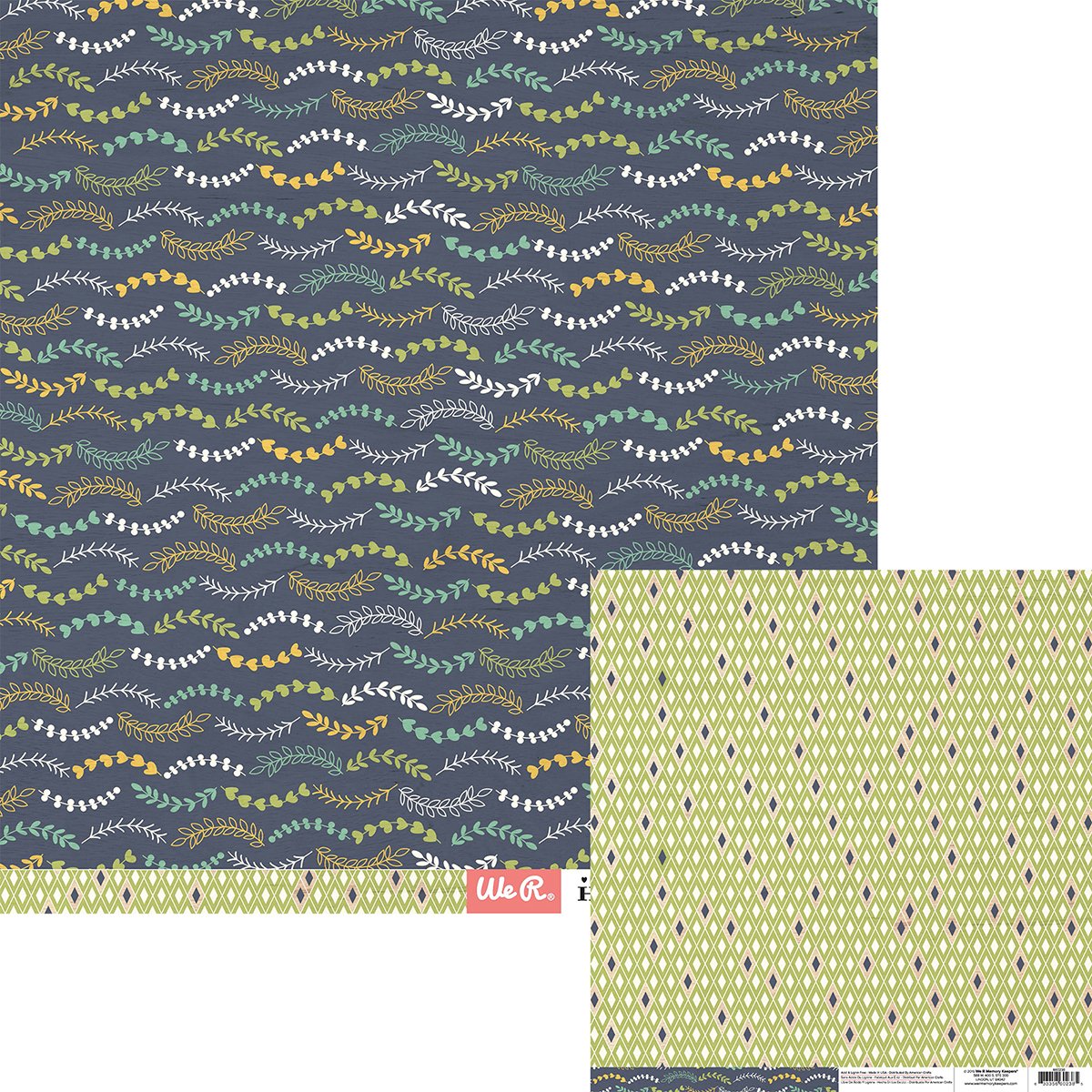 We R Memory Keepers Family Tie-Honey I'm DS Paper12-inch, Acrylic, Multicolour, 31.39x30.2x0.1 cm