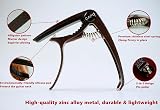 SUCCESS Guitar Capo Zinc Alloy Lightweight 2-in-1 with Pin Puller Dark Red view 3