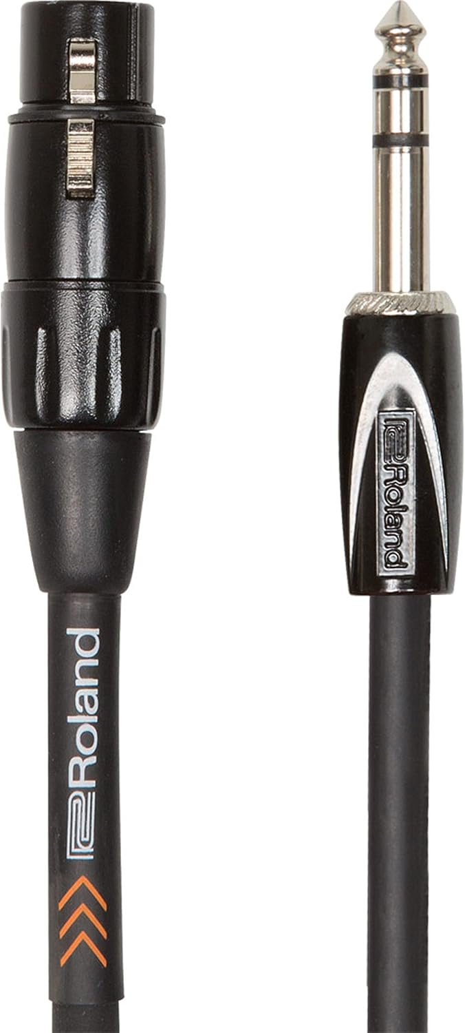 ROLAND Rcc-10-Trxf Interconnect Cables, Black, Copper,Black, 10ft / 3m