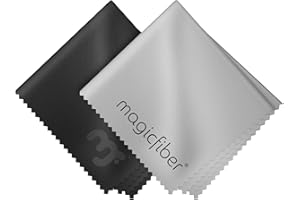 MagicFiber Microfiber Cleaning Cloths, 2 Pack - Premium Cloth for Glasses, Lens, Screens & More