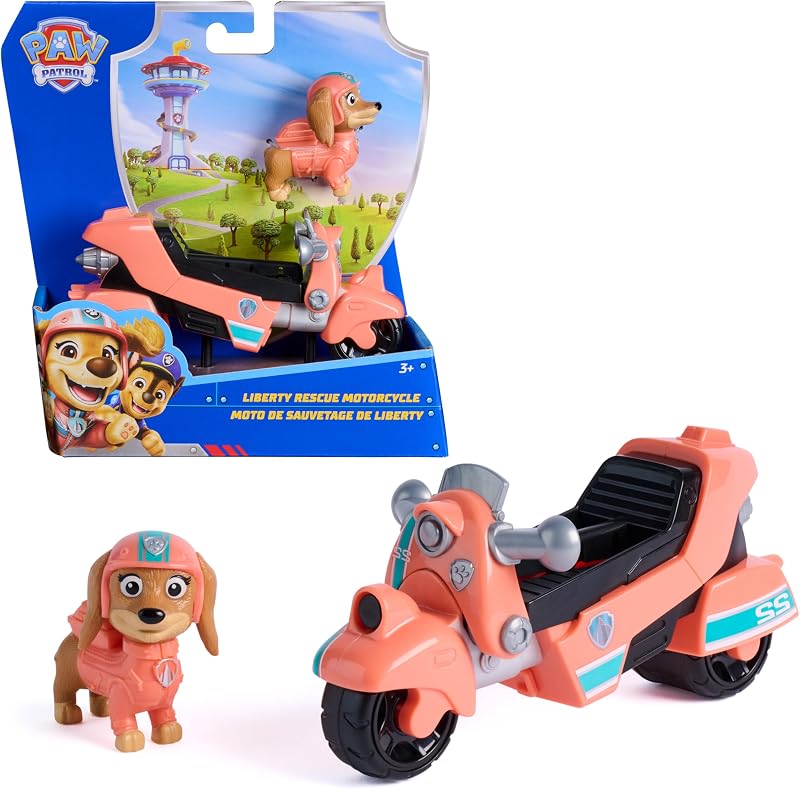 Paw Patrol Liberty Rescue Motorcycle Toy & Action Figure