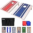 GoSports Portable Cornhole Sets, 8 Styles – Choose 4 x 2 ft or 3 x 2 ft - Boards Include 8 Bean Bags, Travel Case, and Game Rules