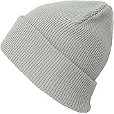 The Hat Depot - 100% Cotton Soft and Light Cuffed Skull Plain Daily Washed Beanie