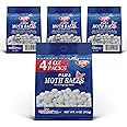 Enoz Para Moth Balls, Kills Clothes Moths and Carpet Beetles, No Clinging Odor, 4 Oz (Pack of 4)