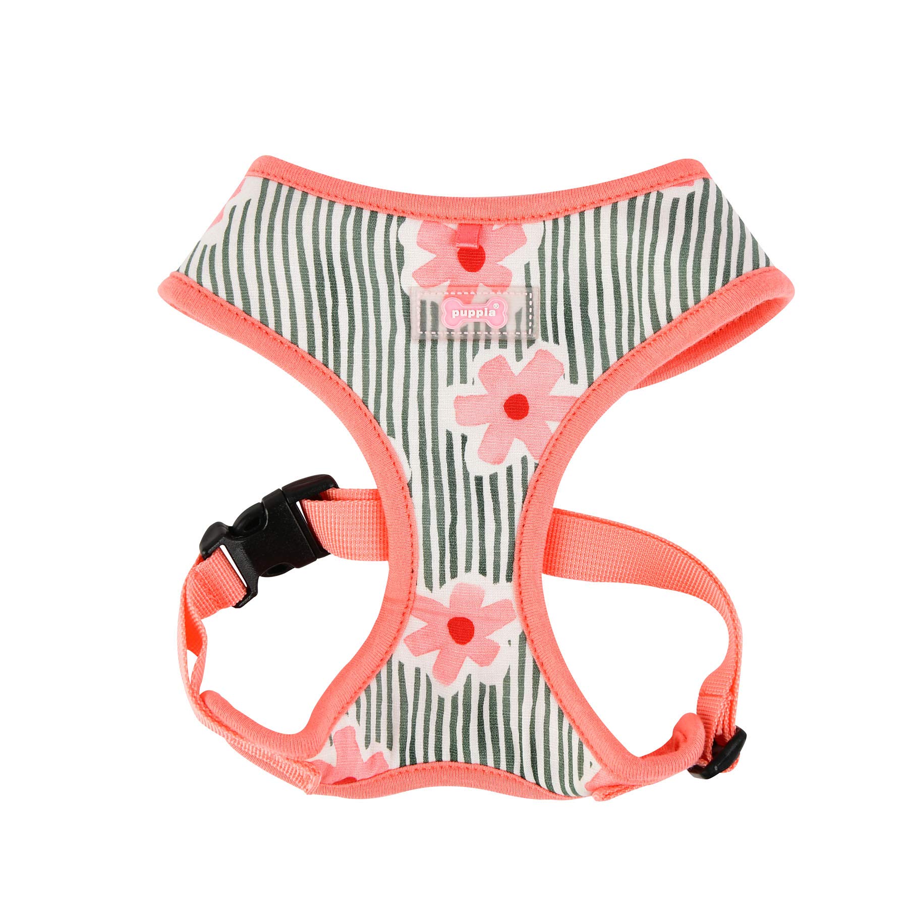 Puppia PATA-HA1714-PK-L Verna Harness Pink L Harness for Dogs