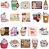 Ebristar Silicone Focal Beads, 20 Pcs Coffee Theme Silicone Focal Beads Bulk for Pens, Silicone Charm Beads Accessory Kit for Beaded Pens, Keychain Making & DIY Handmade Crafts