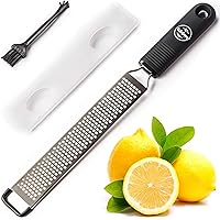 BelleGuppy Lemon Zester & Cheese Grater, Professional Zesting tool for Parmesan, Citrus, Ginger, Nutmeg, Garlic…