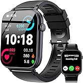 OUKITEL Smart Watch for Men Women, 1.83" HD Touchscreen Fitness Tracker, Bluetooth Notifications/Calls, IP68 Waterproof, 100+ Sport Modes, 24/7 Heart Rate & Sleep Monitor for iPhone Android iOS