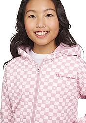 Champion Girls Sweatshirt Full Zip Up Fleece Girls
