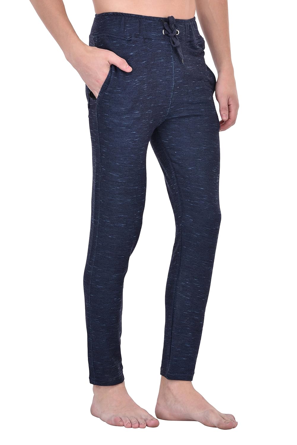 thread swag men&rsquo;s 100% cotton track pant (lounge pant) navy colour