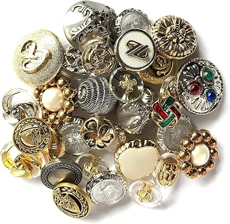 Amazon.com: HABERDASHERY, cuatro onzas de botones de mercería, variados, colores combinados: Arte, Manualidades y Costura
