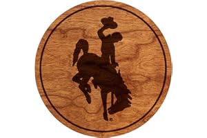 LazerEdge Officially Licensed Collegiate Wooden Coasters (Set of 4)