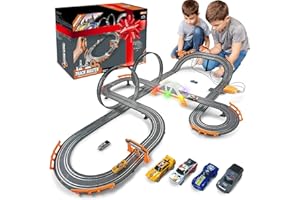 Voitures de course à double vitesse - Compteur de tours - Cadeau d'anniversaire pour garçons - Jouets pour enfants de 5 à 10 