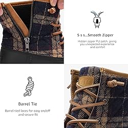 STQ Womens Winter Duck Boots Fashion Side Zipper