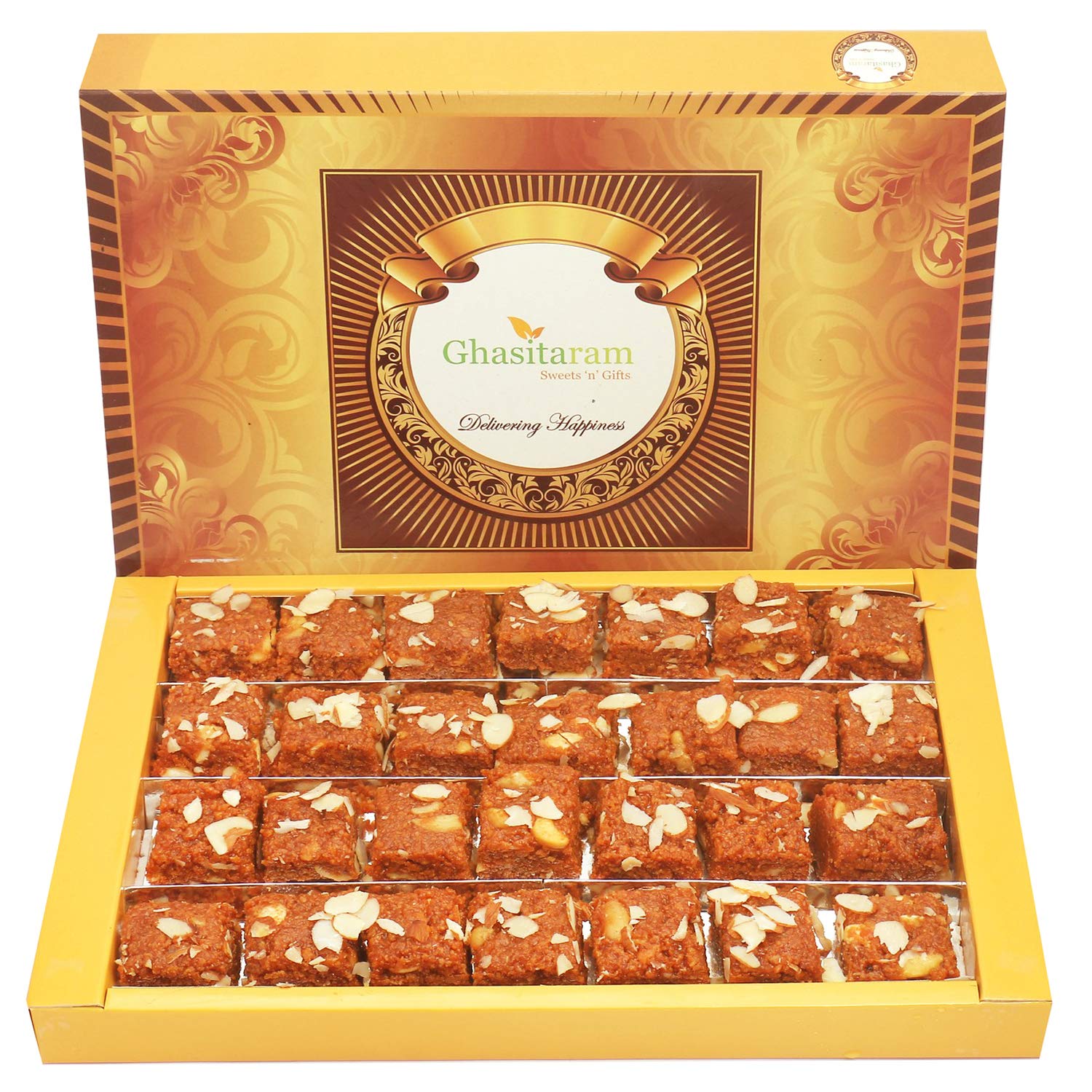 Ghasitaram Gifts Indian Sweets - Diwali Gifts Diwali Sweets - Ghasitaram's Special Dodha Barfi (800 