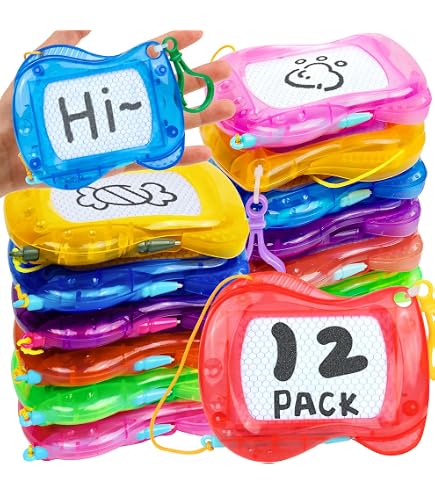 Mini Pizarra Magnética De Dibujo Para Niños – Lote De 18 Piezas, 6 Colores, Portátil Y Reutilizable