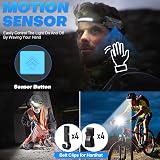 Sogdeco Head Torch Rechargeable 2000mAh 22h 7 Modes 230° Wide Beam view 5