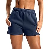 Soothfeel Women's Sweat Shorts with Pockets High Waisted Comfy Athletic Lounge Cotton Shorts for Women Casual Summer