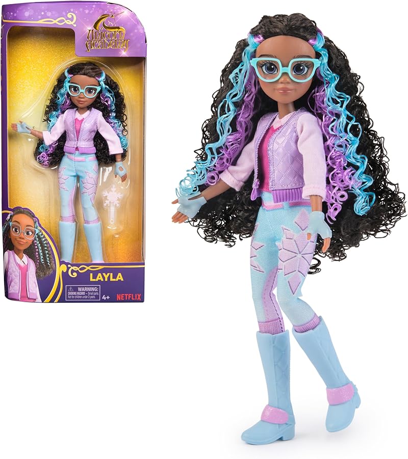 Unicorn Academy Layla Doll with Highlighted Hair 24cm 9 Points Articulation