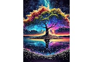 SOTYIOO Diamond Painting Kits for Adults.Tree of Life Diamond Art Full Drill Round Gem Art 5D Diamond Dots Suitable Home Wall Decor 12x16inch
