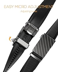 CHAOREN Leather Ratchet Belt Men - Customizable