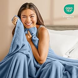 Bare Home Fleece Blanket - Full/Queen - Ultra-Soft